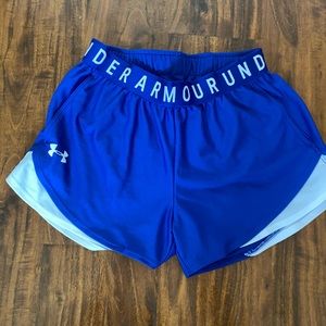 under armour blue shorts